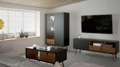 Home affaire TV-Board »TV-Möbel, Fernsehtisch, TV-Unit, Media-Möbel, Sideboard,« TV-Kommode, Breite/Höhe 150/60 cm, 1 Tür, 1 offenes Fach, 1 Schublade