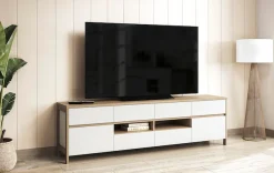 Home affaire TV-Schrank »Stranda, moderner TV-Unterschrank, Kommode im Scandi-Style, Lowboard« Rahmenoptik, ausreichend Stauraum, vielseitig einsetzbar, 193 cm breit