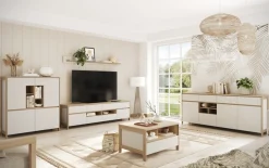 Home affaire TV-Schrank »Stranda, moderner TV-Unterschrank, Kommode im Scandi-Style, Lowboard« Rahmenoptik, ausreichend Stauraum, vielseitig einsetzbar, 193 cm breit