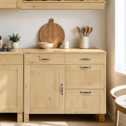 Home affaire Unterschrank »Alby« Breite 100 cm, 1 Tür, 4 Schubladen