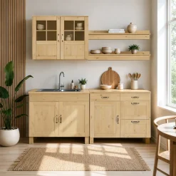 Home affaire Unterschrank »Alby« Breite 100 cm, 1 Tür, 4 Schubladen