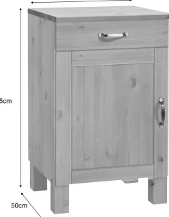 Home affaire Unterschrank »Alby« Breite 50 cm, 1 Tür, 1 Schublade