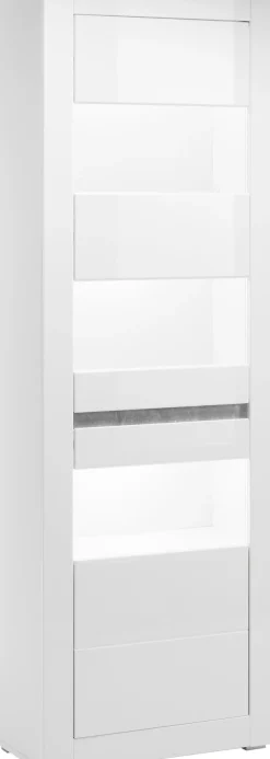Home affaire Vitrine »Carat« Höhe 198 cm, zwei Leisten angeliefert, 1 x grau, 1 x weiss