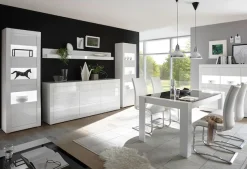 Home affaire Vitrine »Carat« Höhe 198 cm, zwei Leisten angeliefert, 1 x grau, 1 x weiss