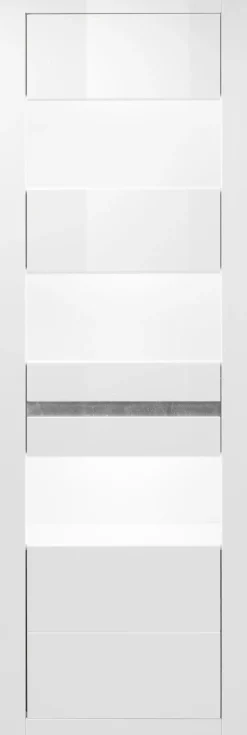 Home affaire Vitrine »Carat« Höhe 198 cm, zwei Leisten angeliefert, 1 x grau, 1 x weiss