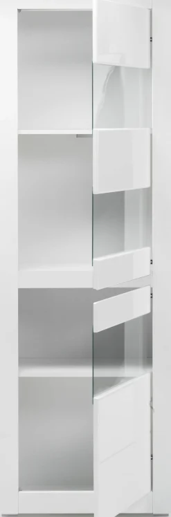 Home affaire Vitrine »Carat« Höhe 198 cm, zwei Leisten angeliefert, 1 x grau, 1 x weiss