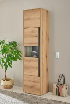 Home affaire Vitrine »City/Giron, moderner Hochschrank, Glasvitrine« zeitlos, modern, ausreichend Stauraum, vielseitig einsetzbar