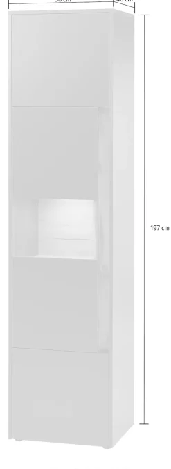 Home affaire Vitrine »City/Giron, moderner Hochschrank, Glasvitrine« zeitlos, modern, ausreichend Stauraum, vielseitig einsetzbar