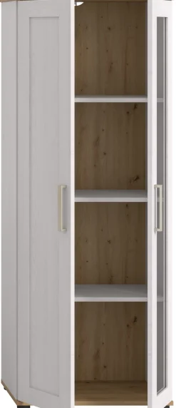 Home affaire Vitrine »Cosenza, Höhe 161 cm, 2 Türen, 4 Fächer« 1 Stk. tlg. Vitrine, Höhe 161 cm, Wohnzimmer, Esszimmer