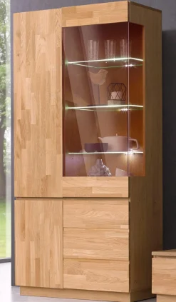 Home affaire Vitrine Höhe 184 cm, teilmassiv, FSC®-zertifiziert