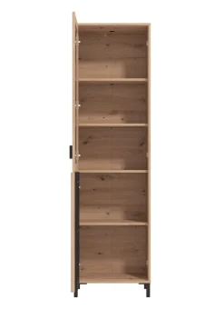 Home affaire Vitrine »LAVAL Vitrinenschrank, Glasschrank, Standvitrine, Highboard/Sideboard« Türen, 4 Einlegeböden, 5 Fächer, Gesamtmaße (B/T/H): 54,5/40/192,5 cm