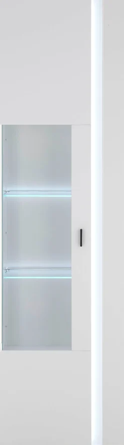 Home affaire Vitrine »LONG ISLAND« 1 Stk. tlg. in moderner Trendfarbe,inklusive senkrechter Beleuchtung,Breite 55 cm