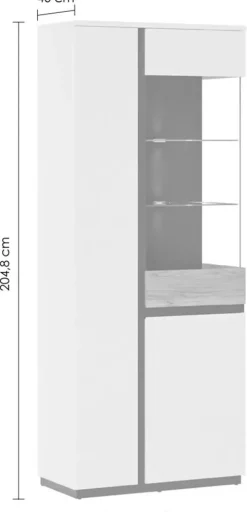 Home affaire Vitrine »Novena« Höhe 200 cm