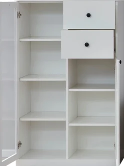 Home affaire Vitrine »Örebro« zeitloser Landhausstil, mit Vollauszug, Beleuchtung optional