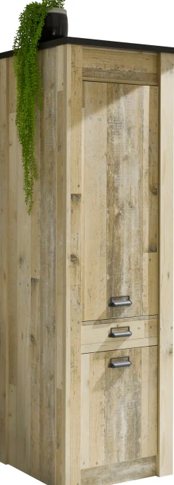 Home affaire Vorratsschrank »Sherwood« mit Apothekergriffen aus Metall, Tiefe 64 cm