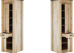 Home affaire Vorratsschrank »Sherwood« mit Apothekergriffen aus Metall, Tiefe 64 cm