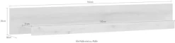 Home affaire Wandboard »Cantara, modernes Wandregal, Hängeregal mit Ablagefach« vielseitig einsetzbar, in Eiche Evoke, Weiß oder Kaschmir erhältlich