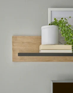 Home affaire Wandboard »Cornwall, Wandregal im Landhausstil, Wandhalter mit Ablagefläche« 1 Stk. tlg. vielseitig einsetzbares Hängeregal, Breite 150 cm, warmes Eiche Dekor