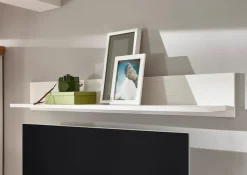 Home affaire Wandboard »Cremona, modernes Wandregal, Wandhalter mit Ablagefach, 146 cm breit« vielseitig einsetzbares Hängeregal, in Pinie Weiß mit Wotan Eiche