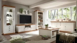 Home affaire Wandboard »Cremona, modernes Wandregal, Wandhalter mit Ablagefach, 146 cm breit« vielseitig einsetzbares Hängeregal, in Pinie Weiß mit Wotan Eiche