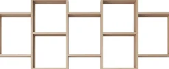 Home affaire Wandboard »Wandregal Trio« 1 Stk. tlg. Stell- oder Hängeregal, 10 offene Fächer, flexibel montierbar