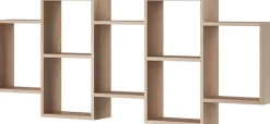 Home affaire Wandboard »Wandregal Trio« 1 Stk. tlg. Stell- oder Hängeregal, 10 offene Fächer, flexibel montierbar