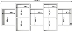 Home affaire Wandboard »Wandregal Trio« 1 Stk. tlg. Stell- oder Hängeregal, 10 offene Fächer, flexibel montierbar