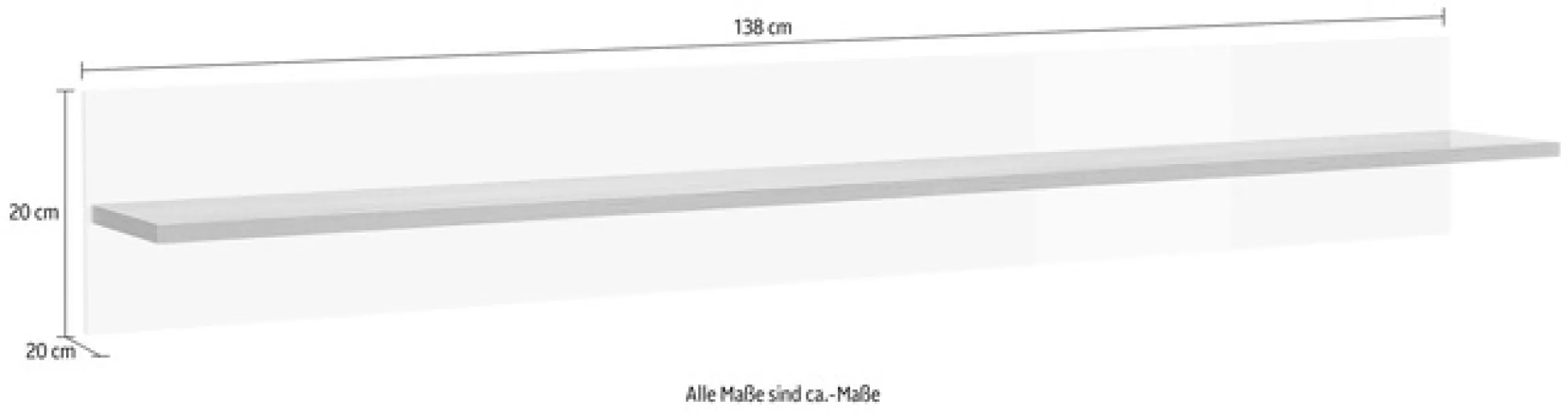 Home affaire Wandregal »CLAiR Wandregal 71« Breite 138 cm