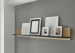 Home affaire Wandregal »Sherwood, Wandboard im Industrial-Style, Wandhalter, Hängeregal« mit Ablagefläche, vielseitig einsetzbar, 160 cm breit