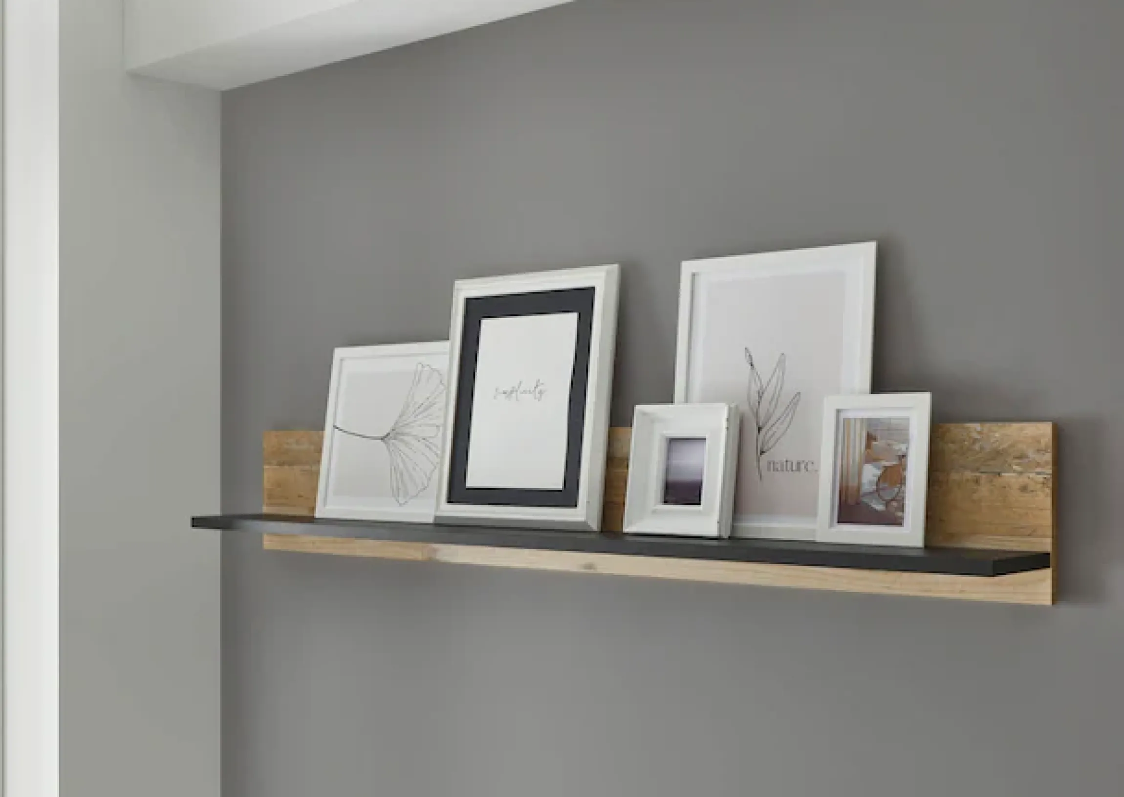 Home affaire Wandregal »Sherwood, Wandboard im Industrial-Style, Wandhalter, Hängeregal« mit Ablagefläche, vielseitig einsetzbar, 160 cm breit