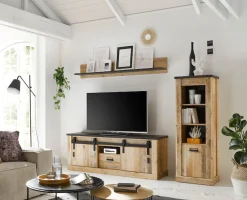 Home affaire Wandregal »Sherwood, Wandboard im Industrial-Style, Wandhalter, Hängeregal« mit Ablagefläche, vielseitig einsetzbar, 160 cm breit