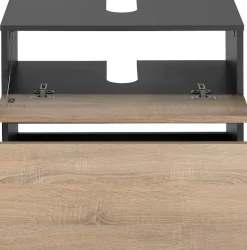 Home affaire Waschbeckenunterschrank »Wisla« Siphonausschnitt, Push-to-open-Funktion, Breite 60cm, Höhe 55 cm