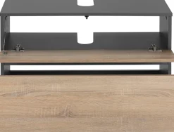 Home affaire Waschbeckenunterschrank »Wisla« Siphonausschnitt, Push-to-open-Funktion, Breite 80 cm, Höhe 55 cm