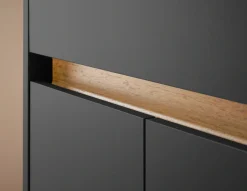 Home affaire Waschbeckenunterschrank »CITY/GIRON, Waschtisch mit Griffmulde, Badschrank in zeitlosem Design« in den Farben Weiß und Anthrazit verfügbar, viel Stauraum