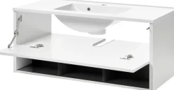 Home affaire Waschtisch »Studio Line, Waschtisch inkl. Waschbecken, modernes Design« in zwei Farben verfügbar, ausreichend Stauraum