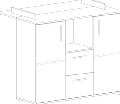 Home affaire Wickelkommode »Geert« bis 15 kg Made in Germany 115 cm