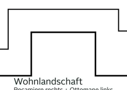 Home affaire Wohnlandschaft »Lasse U-Form« im scandinavischem Stil mit Holzfüßen