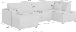 Home affaire Wohnlandschaft »TAMMO« U-Form