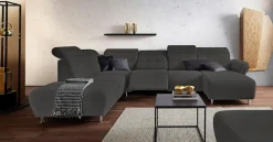Home affaire Wohnlandschaft »Manhattan U-Form« 2 Sitze mit elektrischer Relaxfunktion, verstellbare Armlehnen