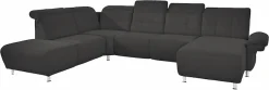 Home affaire Wohnlandschaft »Manhattan U-Form« 2 Sitze mit elektrischer Relaxfunktion, verstellbare Armlehnen