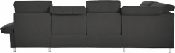 Home affaire Wohnlandschaft »Manhattan U-Form« 2 Sitze mit elektrischer Relaxfunktion, verstellbare Armlehnen