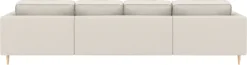 Home affaire Wohnlandschaft »Booster, whlw. mit Schlaffunktion & Bettkasten, Fuß Buche lackiert« Sofa in U-Form, Breite 305 cm, in Cord oder Struktur