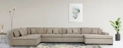 Home affaire Wohnlandschaft »Skara U-Form« Lounge-Sofa mit Federkernpolsterung, in vielen Bezugsvarianten
