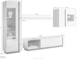Home affaire Wohnwand »CLAiR Kombi 23« Set, 4 Stk. tlg.