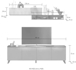 Home affaire Wohnwand »Tray«