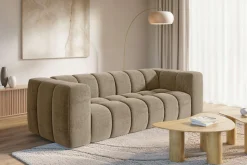 homsy by Ana Johnson Big-Sofa »»L« BOUBELLE Design-Sofa mit Steppung, Bubble-Optik, Breite 246 cm« 4-Sitzer mit Wellenunterfederung, L Sitztiefe 63 cm
