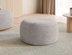 homsy by Ana Johnson Polsterhocker »PEBBLA Rundhocker, modernes Design, Bezug- Boucle oder Struktur« Durchmesser 70 cm, passend zum Sofa der Serie