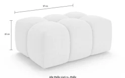 homsy by Ana Johnson Polsterhocker »BOUBELLE Sitzhocker mit Steppung, Bubble-Optik, Maße B/T/H: 97/67/42cm« erstklassige Verarbeitung, hoher Sitzkomfort und modernes Design