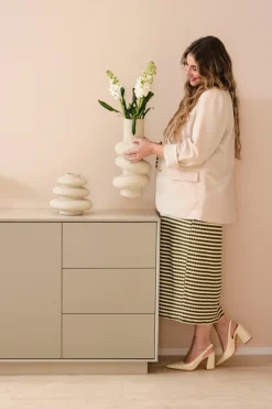 homsy by Ana Johnson Sideboard »Storvia« seidenmatte Lackierung, geräuschlose Soft-Close-Schubladen, B 140 cm
