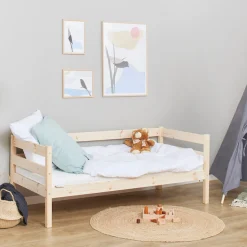 Hoppekids Einzelbett »ECO Comfort Kinderbett, Kiefer Massivholz, Jugendbett inkl. Rollrost« 70x160 cm, wahlweise in verschieden Farben/ Matratze/ Absturzsicherung